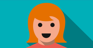 Icon Gesicht Mädchen