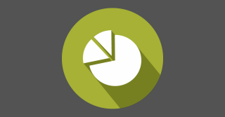 Icon Kuchengrafik Grün