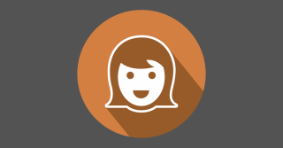 Icon Mädchen Orange