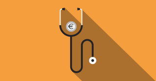 Icon Stethoskop Euro Orange